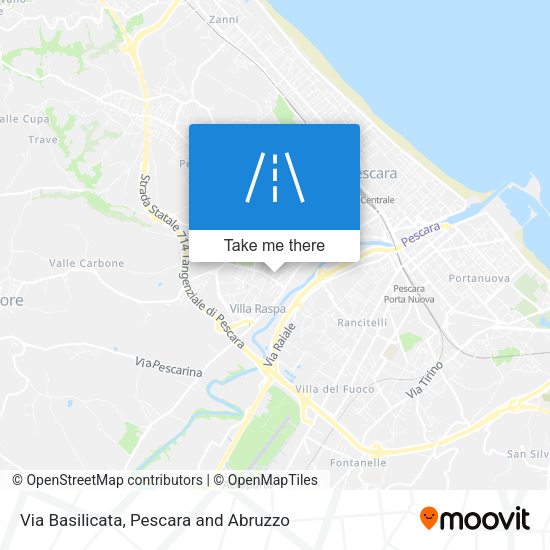 Via Basilicata map