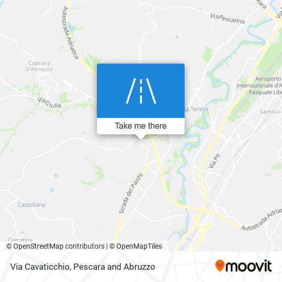 Via Cavaticchio map