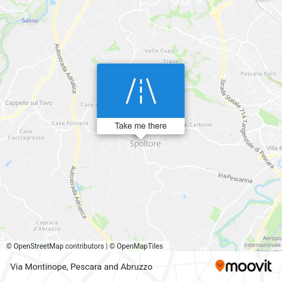 Via Montinope map