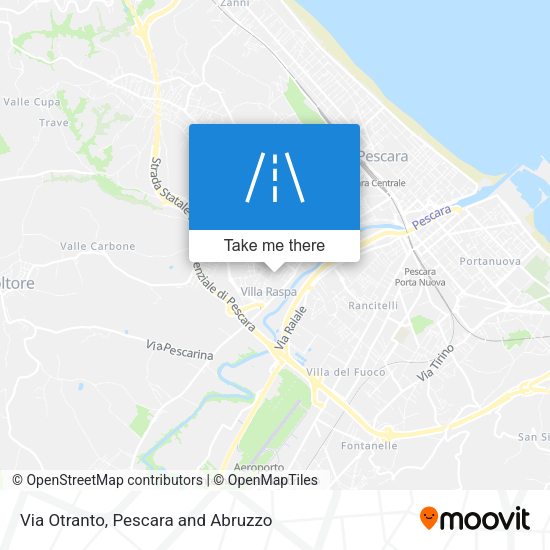 Via Otranto map