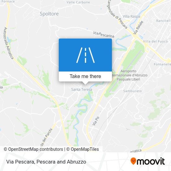 Via Pescara map