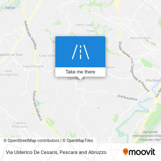 Via Ulderico De Cesaris map