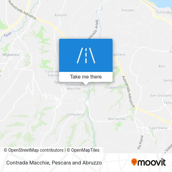 Contrada Macchie map
