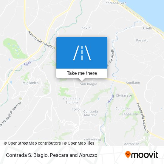Contrada S. Biagio map