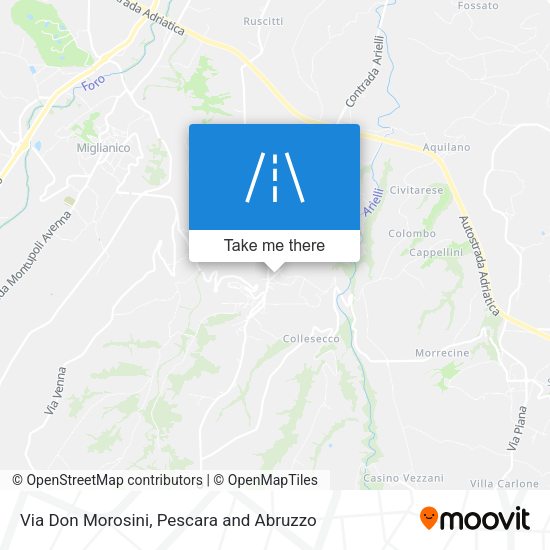 Via Don Morosini map