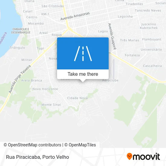 Rua Piracicaba map