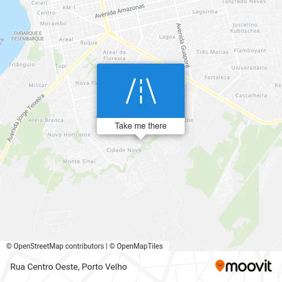 Rua Centro Oeste map