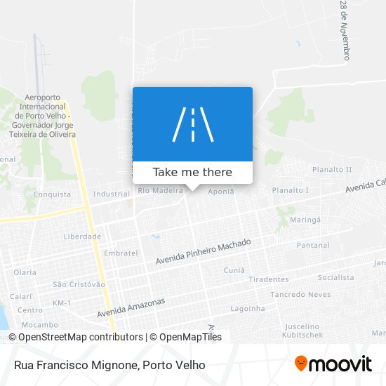 Mapa Rua Francisco Mignone