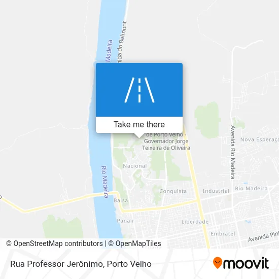Rua Professor Jerônimo map