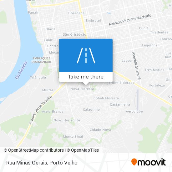 Mapa Rua Minas Gerais