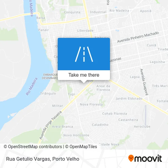Rua Getulio Vargas map
