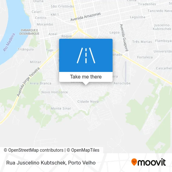 Rua Juscelino Kubtschek map