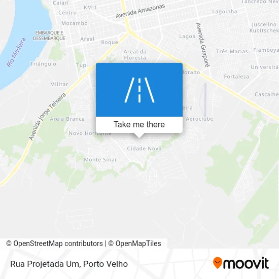 Rua Projetada Um map