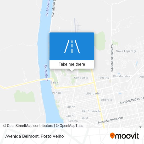 Avenida Belmont map