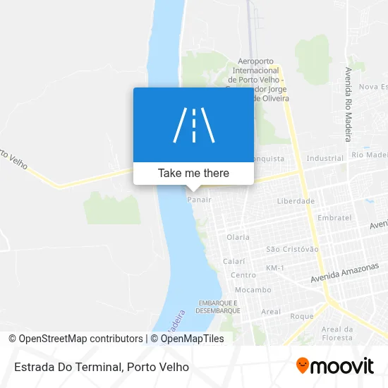 Estrada Do Terminal map