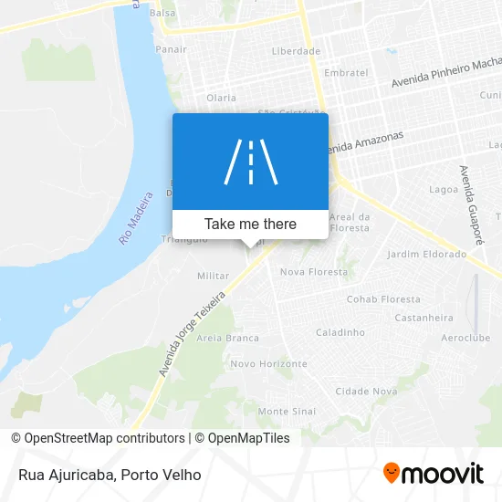 Rua Ajuricaba map