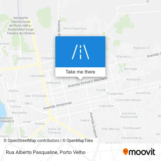 Rua Alberto Pasqualine map