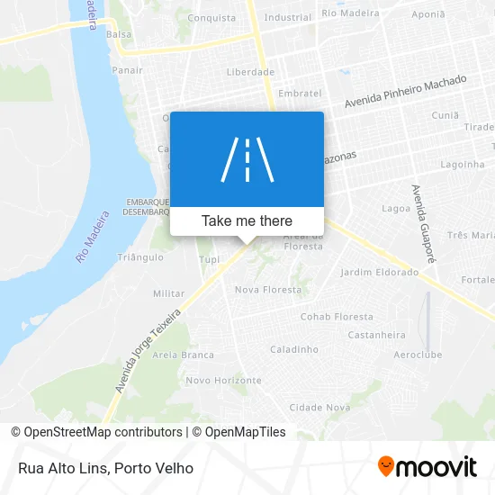Rua Alto Lins map