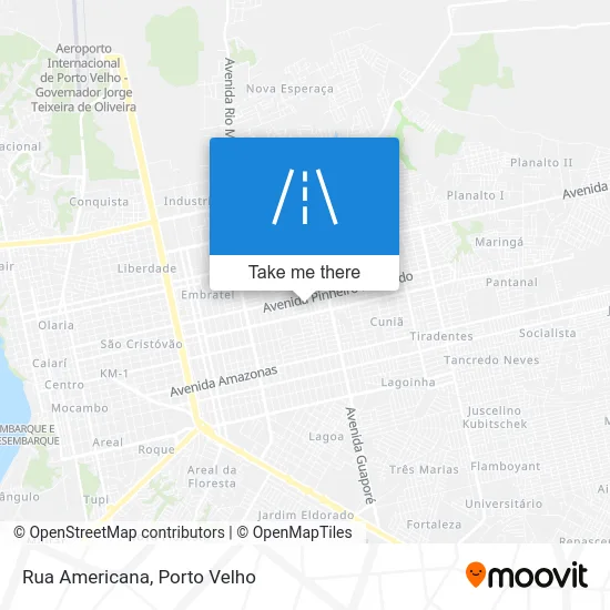 Rua Americana map
