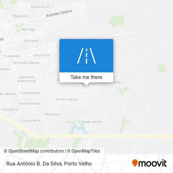 Rua Antônio B. Da Silva map