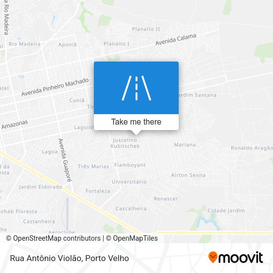Rua Antônio Violão map