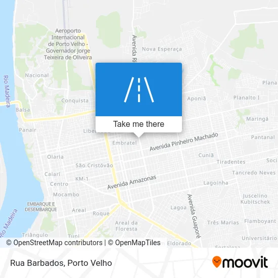 Rua Barbados map
