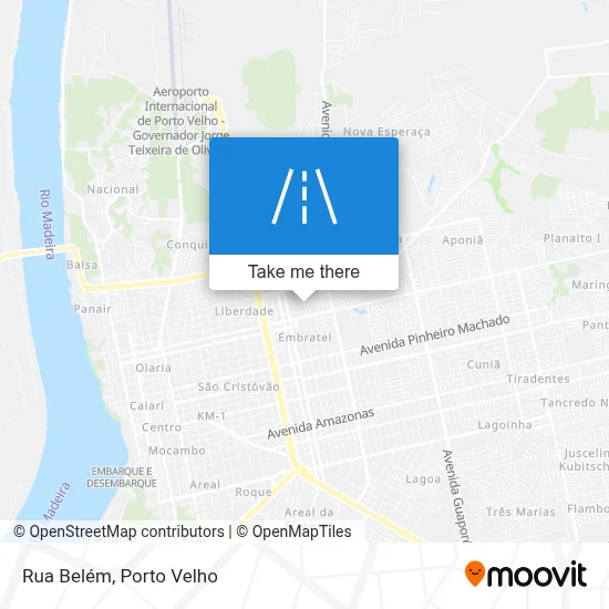Rua Belém map