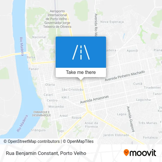 Rua Benjamin Constant map