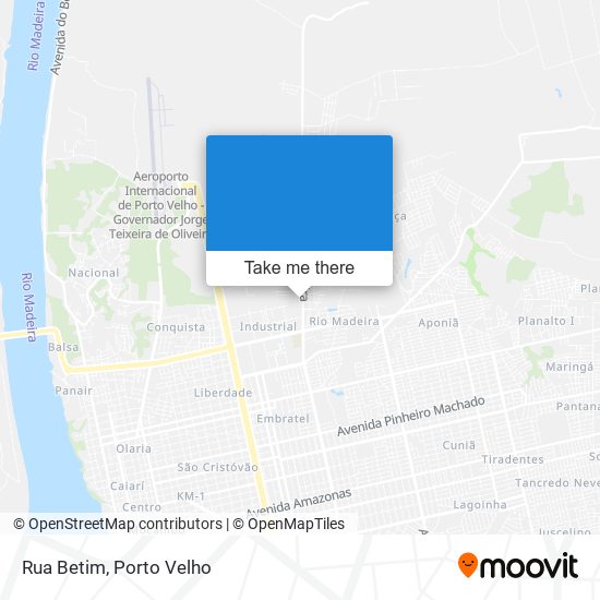 Mapa Rua Betim