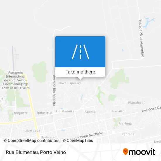Rua Blumenau map