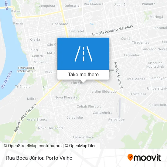 Rua Boca Júnior map