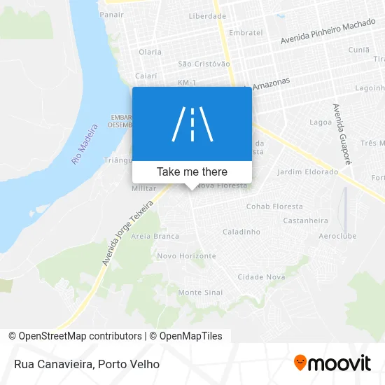 Rua Canavieira map