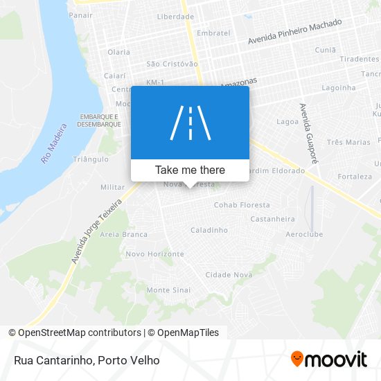 Mapa Rua Cantarinho