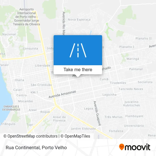 Rua Continental map