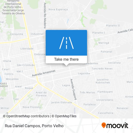 Mapa Rua Daniel Campos