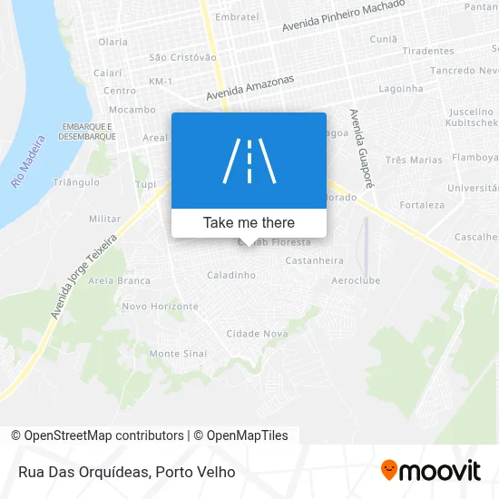 Rua Das Orquídeas map