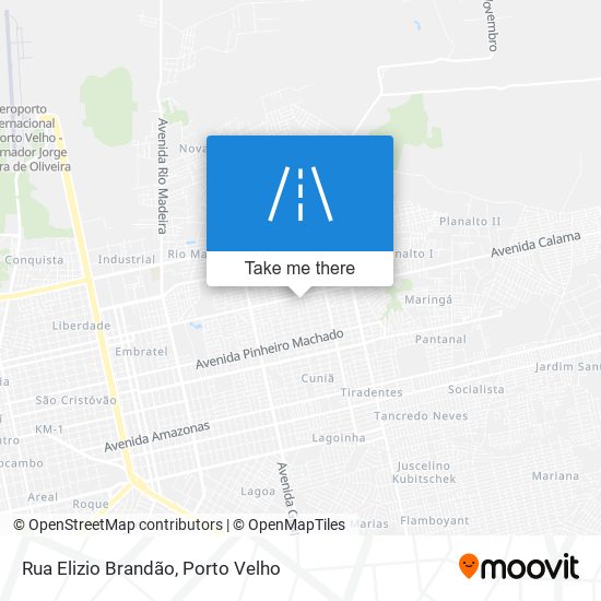 Mapa Rua Elizio Brandão