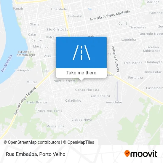 Rua Embaúba map
