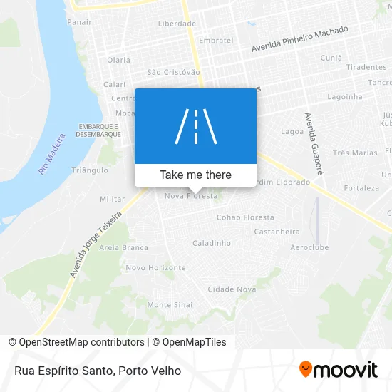 Rua Espírito Santo map