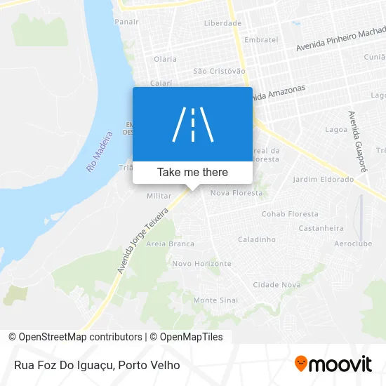 Rua Foz Do Iguaçu map