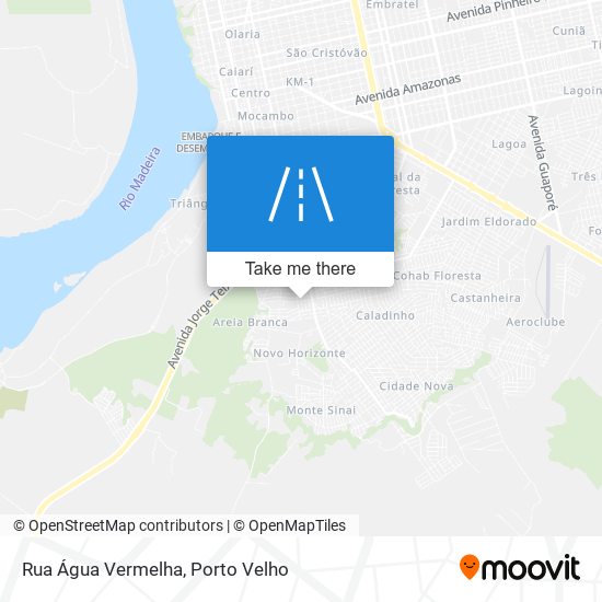 Mapa Rua Água Vermelha