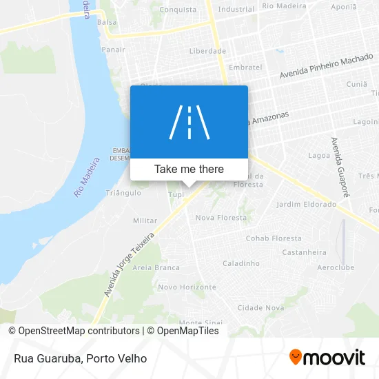 Rua Guaruba map