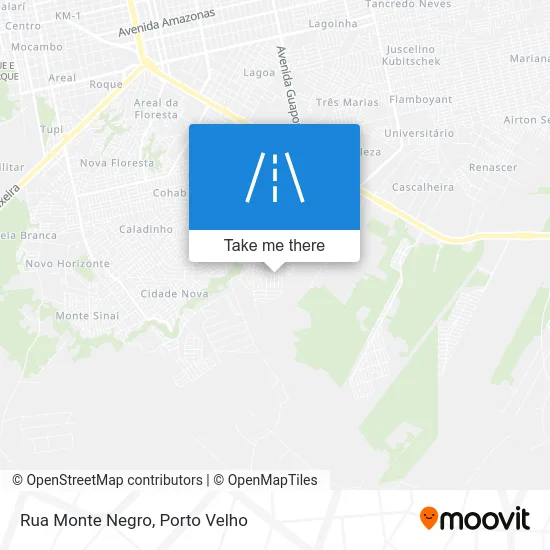 Rua Monte Negro map