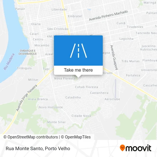Rua Monte Santo map