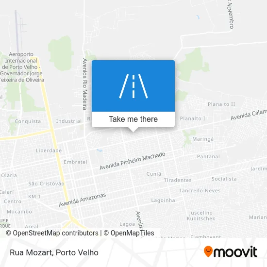Rua Mozart map