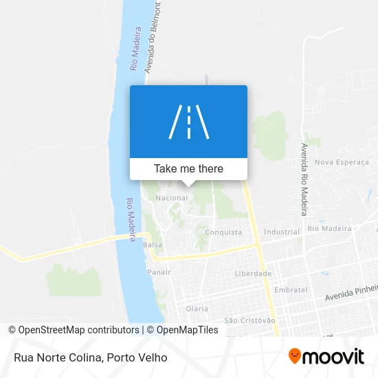 Rua Norte Colina map