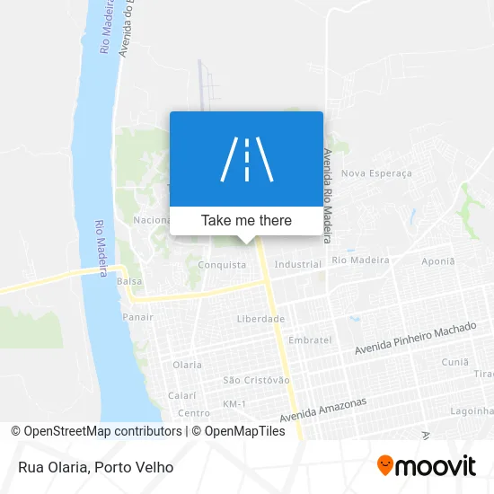 Rua Olaria map