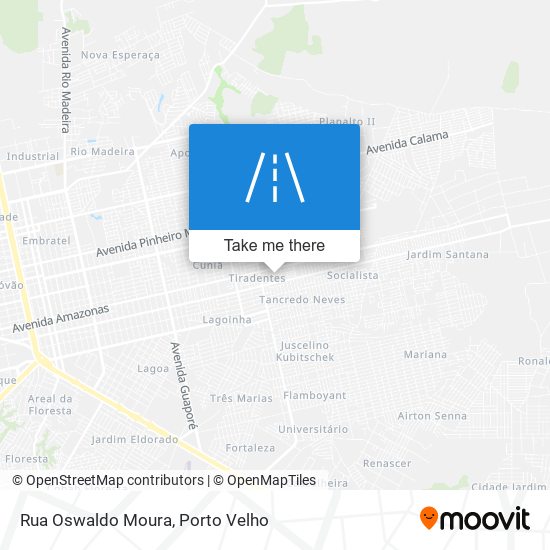 Mapa Rua Oswaldo Moura