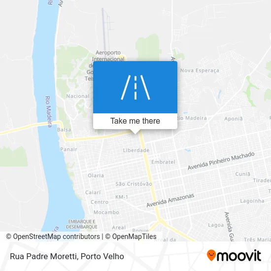 Rua Padre Moretti map