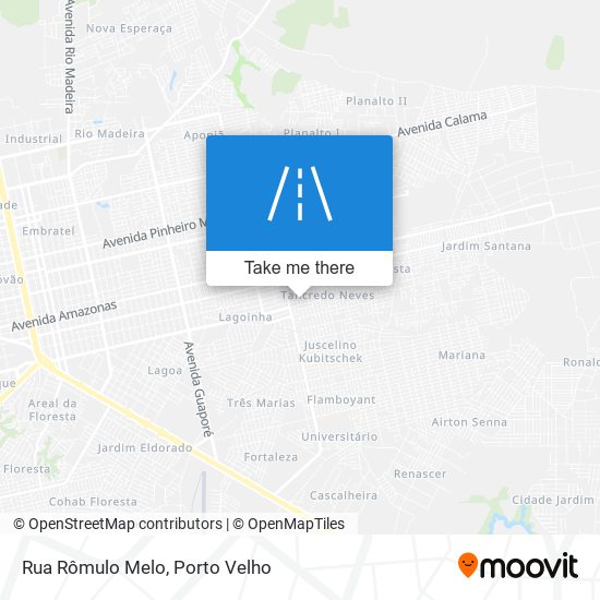 Mapa Rua Rômulo Melo